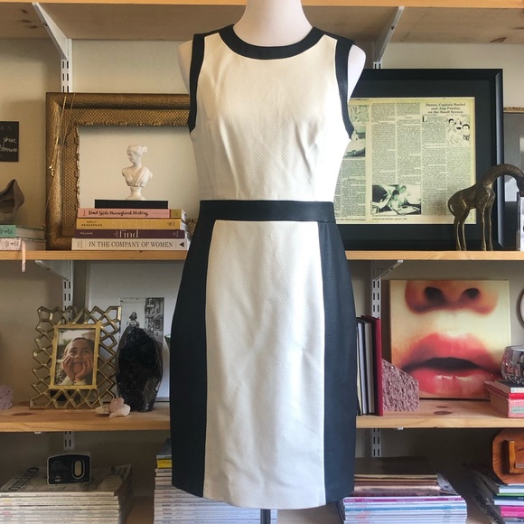 Vince Camuto Dresses & Skirts - VINCE CAMUTO VEGAN LEATHER COLOR BLOCK DRESS